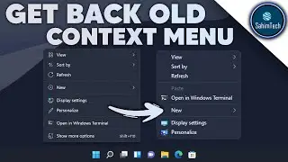 How to get back the old Right-Click Menu on Windows 11!