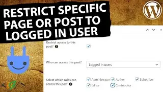 How to Restrict Specific Pages and Posts to Logged In User or Specific Role only in Ultimate Member