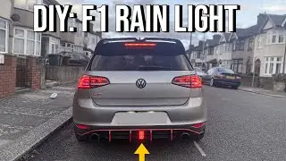 How to install F1 Rain light || MK7 Golf GTI || DIY Tutorial || Wiring + Flashing brake