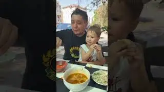 Даниль пьёт шурпу #блогеры #еда #funnybaby #autoblogger #food #funnyclips #вкусно #funnyvideos