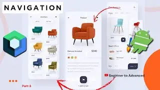 Furniture App UI-Design Navigation jetpack compose android studio Part-3 #jetpackcompose #navigation