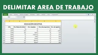 How to LIMIT THE WORK AREA in Excel ✅