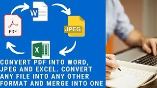 Convert any file format into any other format online. Convert PDF into Word, JPEG and Excel.