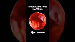 Procedural ruby material in Blender 🛑
