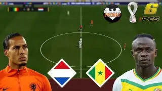 PES 6 Firebird Patch 2023 | World Cup Qatar 23 (Senegal v Netherlands) Group A | FHD 60Fps