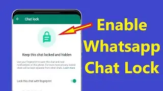 How to Lock WhatsApp Chat without Any App new update enable whatsapp chat lock 2023!! - Howtosolveit