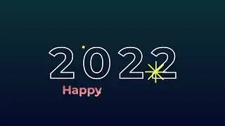 Happy New Year 2022 Animation | New Year Fireworks