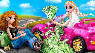 Elsa Rica vs Anna Pobre / 10 DIYs de Frozen