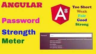 Angular password strength meter