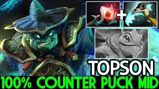 TOPSON [Storm Spirit] 100% Counter Puck Mid with Situational Build Dota 2