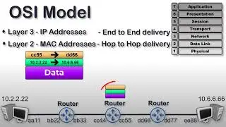 OSI Model  | How Data Flow in the Network / How Data moves through the Internet