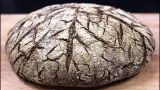 Easy RYE BREAD with rye starter. DON'T need to get your hands dirty! English sub.