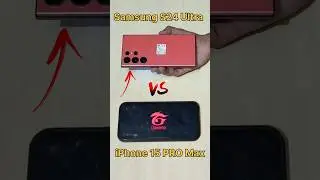 SAMSUNG S24 ULTRA 😈 vs iPhone 15 PRO MAX - FREEFIRE TEST 