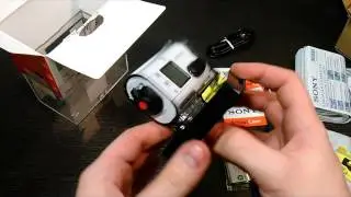 Распаковка Sony ActionCam HDR AS100V