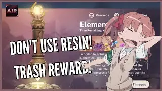 Genshin Impact - Elemental Crucible - Save Your Resin!! [Event]