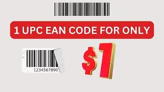 BUY UPC EAN BARCODE FOR JUST $1 DOLLAR FOR AMAZON!