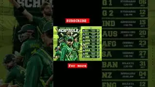 latest Schedule of ICC Men's Cricket World Cup2023 for pakistan#babarazam#iccmensworldcup2023#shorts