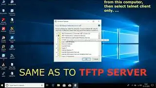Enable TELNET And TFTP Server/Client