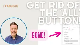 Remove 'All' Option from Tableau Filter (Quick Tip)