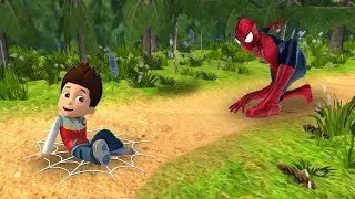 КТО КРУЧЕ? СУПЕР ЧЕЛОВЕК ПАУК   SPIDERMAN ИЛИ РАЙДЕР из мультика Щенячий патруль