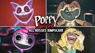 Poppy Playtime 1 2 3 All Bosses Jumpscares Comparison