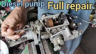 how to work Toyota 2c diesel pump / Toyota 2c diesel pump opening and fitting