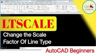 Change the scale factor of Linetypes in AutoCAD Drawings | Ltscale command | Set linetype scale