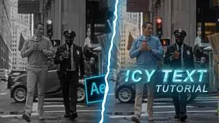 icy text effect tutorial on after effects