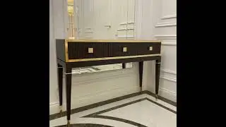 Консольный стол с латунью на заказ