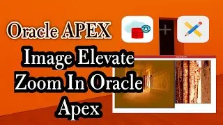 How To Use Image Elevate Zoom In Oracle Apex Application