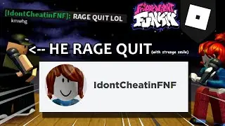 Making people think that I AM CHEATING... (Roblox Basically FNF)