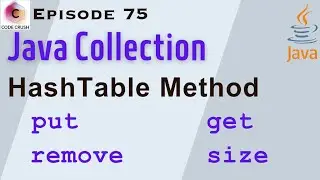 Hash Table Method | HashTable In Java | put | get | remove | size