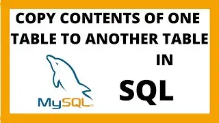 copy one table to another table in SQL using INSERT INTO
