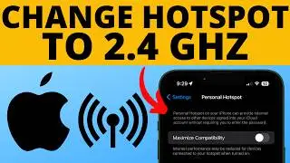 How to Change 5 GHz Hotspot to 2.4 GHz on iPhone