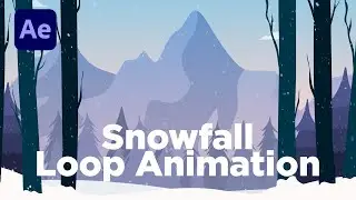 Winter Snowfall Loop in After Effects | How to Loop