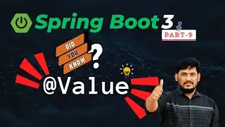 ✅ Spring Boot 3 Tutorial 👨‍💻| @Value Annotation | Dependency Injection | Part-9