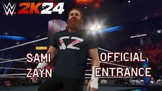 WWE 2K24: Sami Zayn Full Official Entrance!