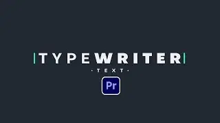 How to Create Typewriter Text Effect in Premiere Pro | Titles Tutorial