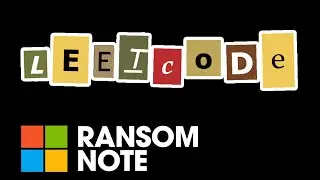 Ransom Note - 383. LeetCode - C#