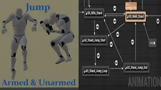 How To Make An Jump Animation Blueprint And Blendspace - Unreal Engine 4 Tutorial