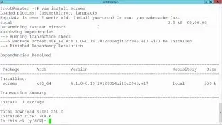 RHCSA Using screen to run simulataneous commands across CentOS 7 servers