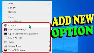 Add New Options to Right Click Menu on Windows 10