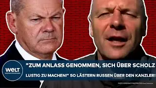 PUTINS KRIEG: "Zum Anlass genommen, sich über Scholz lustig zu machen!" So lästern Russen über ihn!