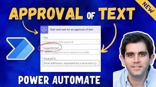 How to use NEW Approval of Text action in Power Automate workflows 💫