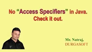 No  Access Specifiers  in java Check it out (Natraj Sir)