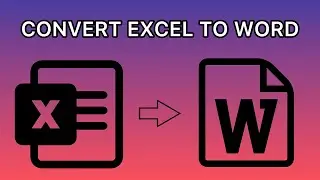 How To Copy And Paste Table From Excel To Word - XLS To DOC