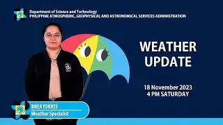 Public Weather Forecast issued at 4PM | 18 November 2023