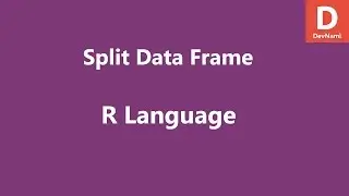 R Programming Split Data Frame