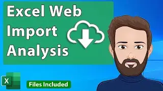 Excel Web Import Data Copy/Paste + Easy Analysis