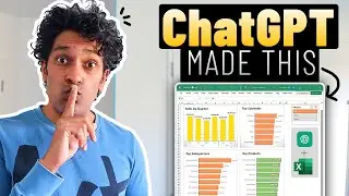 DON'T tell my boss, but ChatGPT made this Excel dashboard 🤫